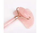 Rose Quartz Roller And Gua Sha Set