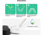 Electric Toothbrush - Ultrasonic U-Shaped Toothbrushes for Teeth Whitening - BLACK