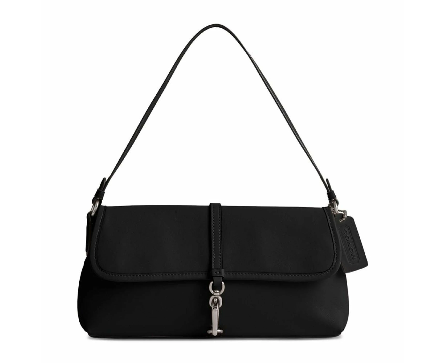 Coach Hamptons Small Leather Shoulder Bag - Lh/black