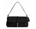 Coach Hamptons Small Leather Shoulder Bag - Lh/black