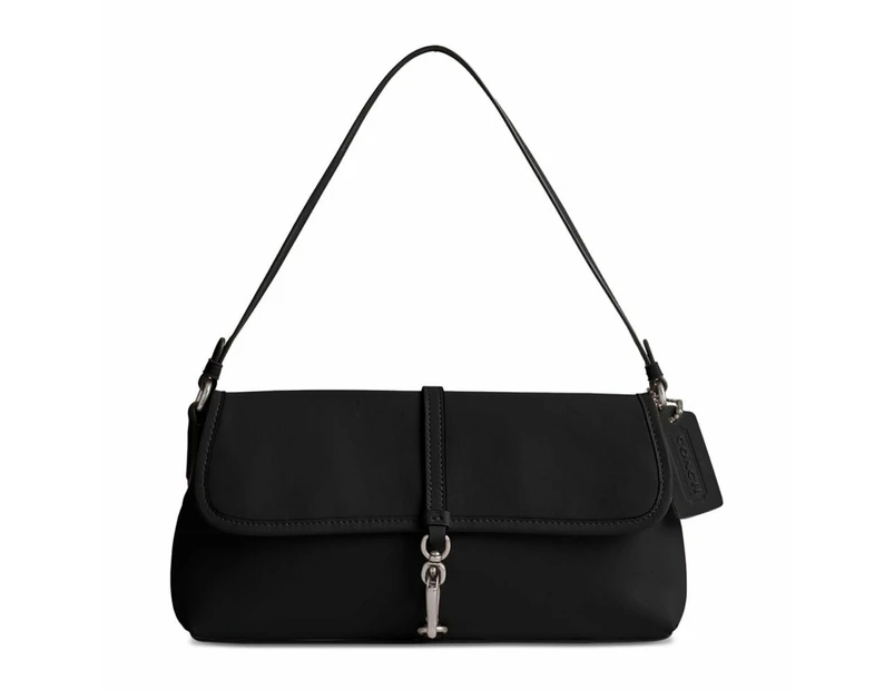 Coach Hamptons Small Leather Shoulder Bag - Lh/black