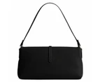 Coach Hamptons Small Leather Shoulder Bag - Lh/black