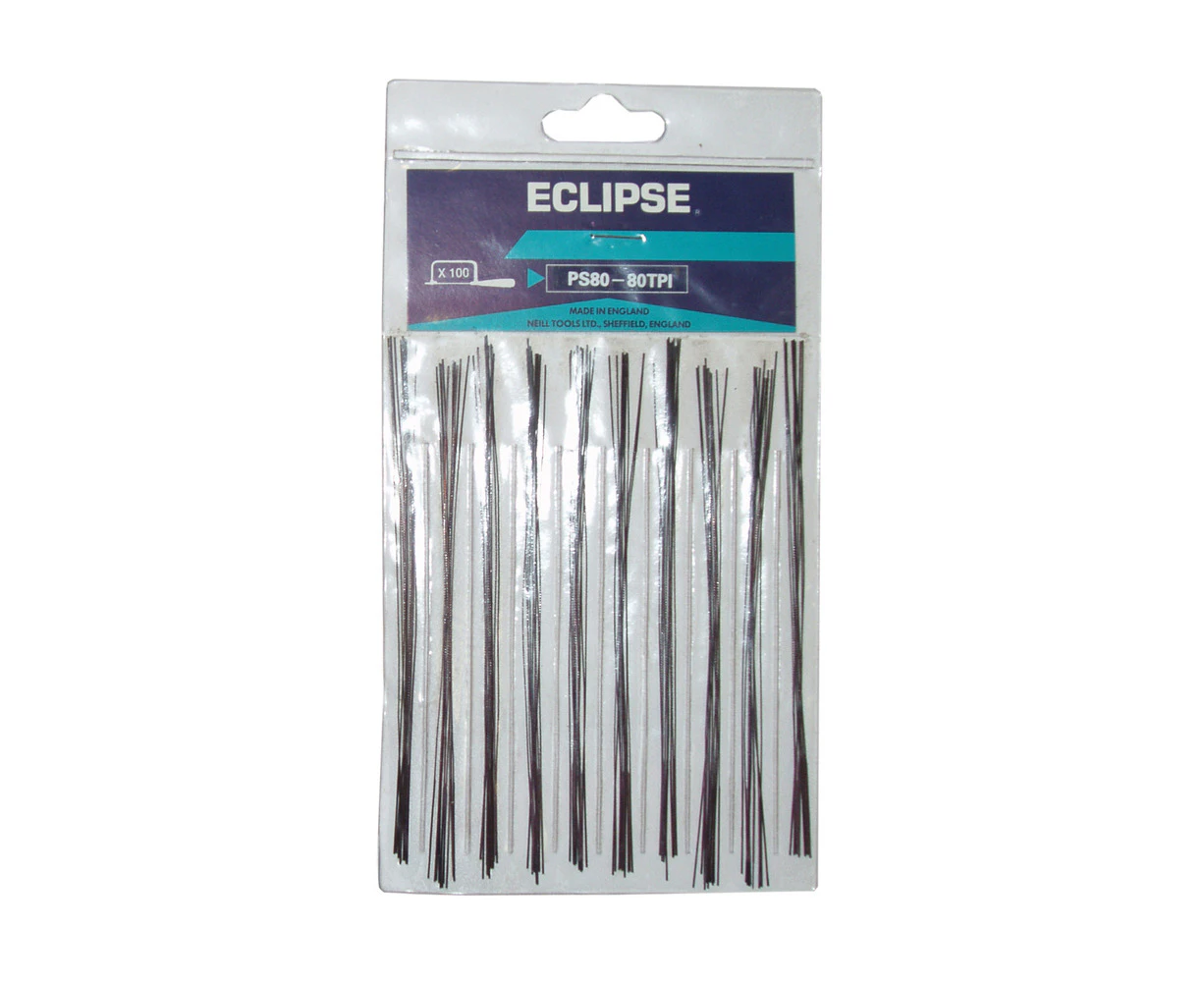 100pc Eclipse Pro Tools Blade Piercing Saw Sawblade 32-Teeth Per Inch 125mm