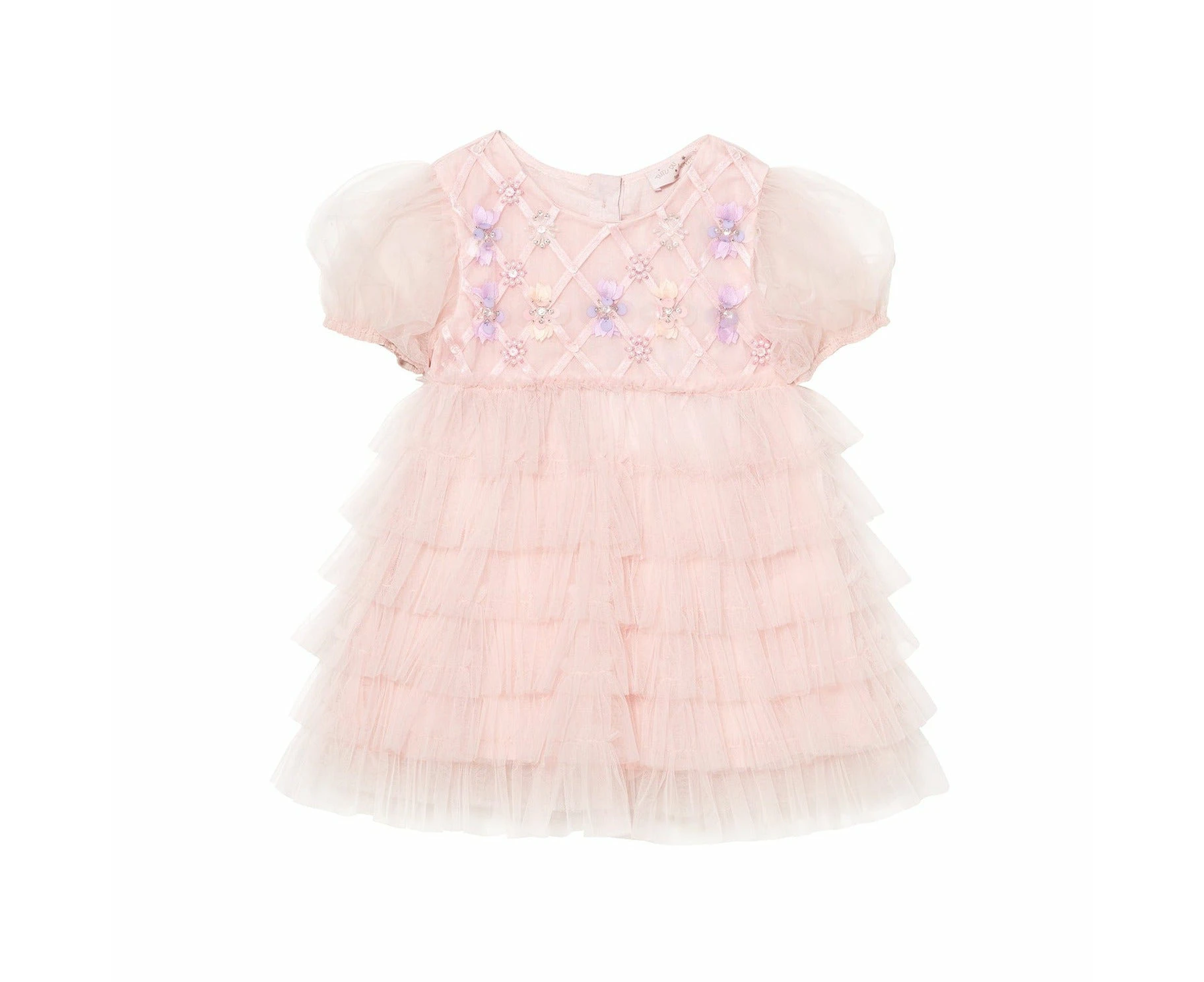 Tutu Du Monde Bebe Floral Lattice Tulle Dress