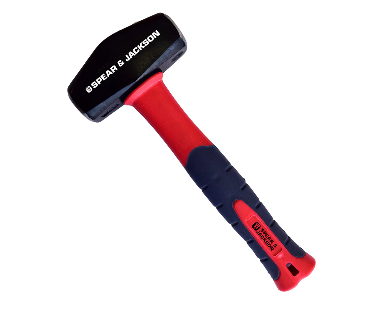 Spear & Jackson Club Hammer Fibreglass Handle Breaking/Striking Tool 4lb/1.8kg