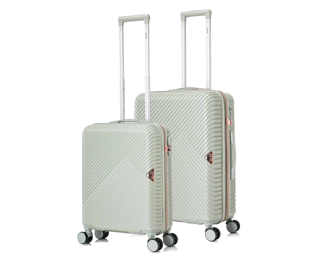 Kate Hill 2-Piece Hardside Spinner Luggage/Suitcase Set - Sage