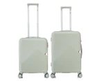 Kate Hill 2-Piece Hardside Spinner Luggage/Suitcase Set - Sage