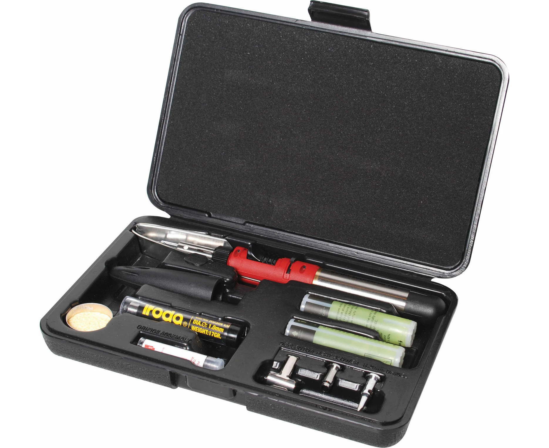 Iroda Solderpro 150-125W Gas Soldering Iron Kit Cartridge Powered 3.2mm Chisel Tip