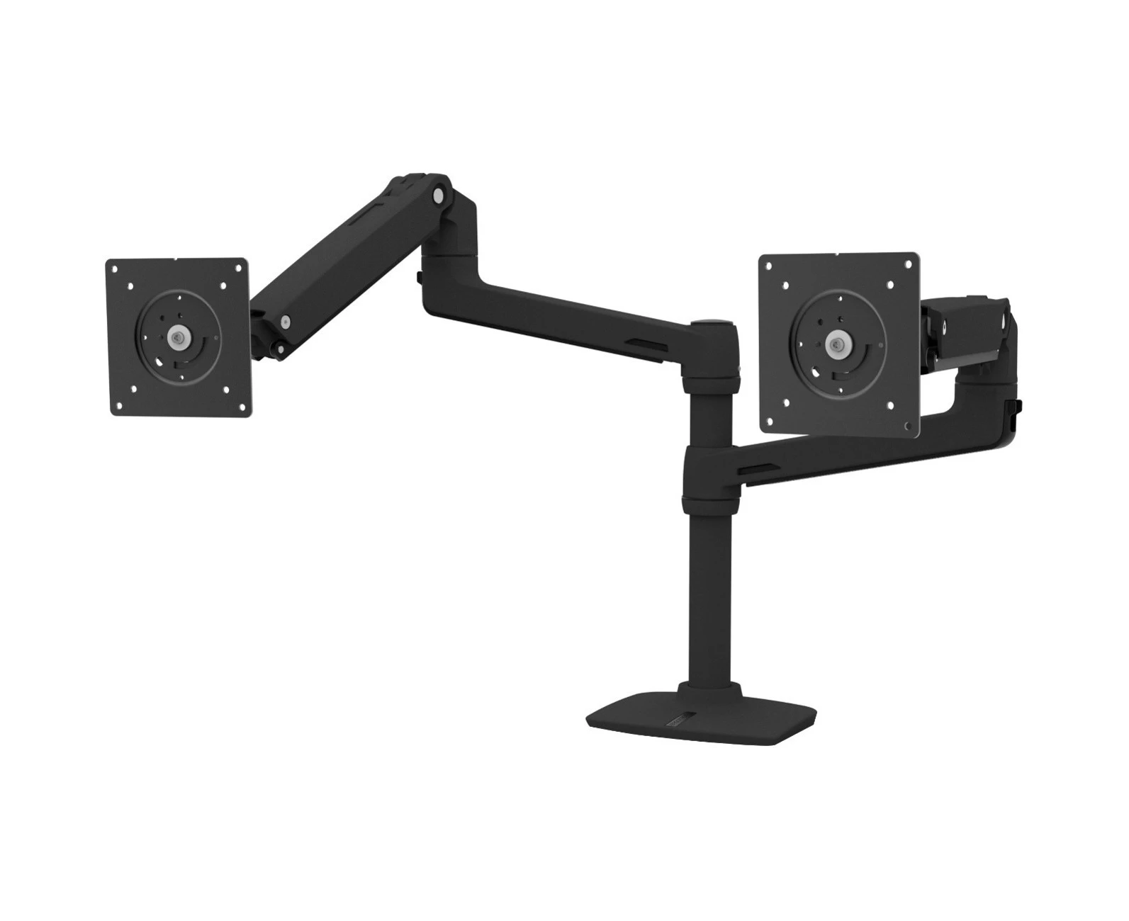 Ergotron Mounting Arm for Monitor, Notebook, Display Screen, TV - Matte Black - Height Adjustable - 2 Display(s) Supported - 61 cm (24") Screen - kg