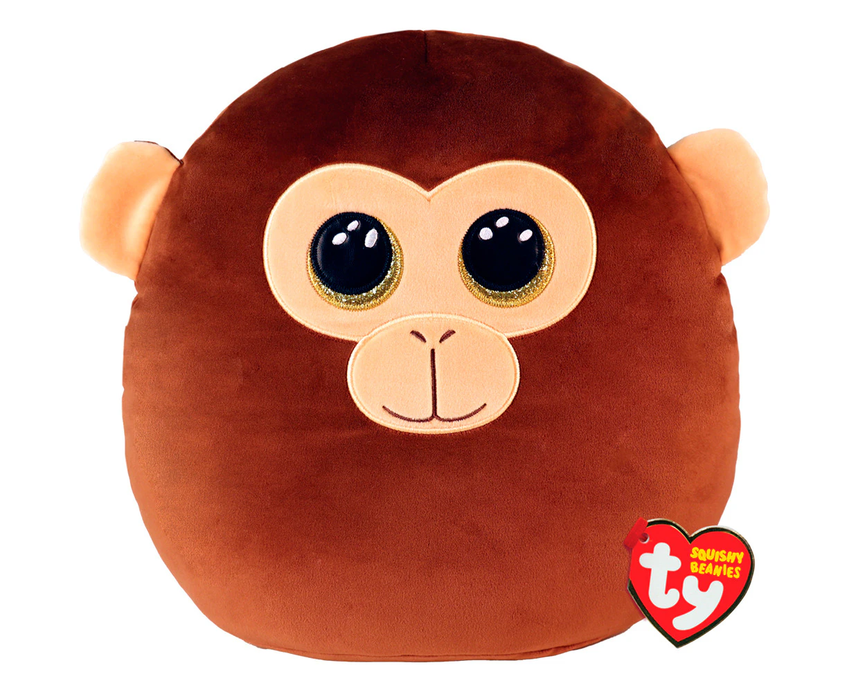 TY Squishy Beanies Dunston - Monkey Squish 35cm Kids/Childrens Plush Toy 3y+