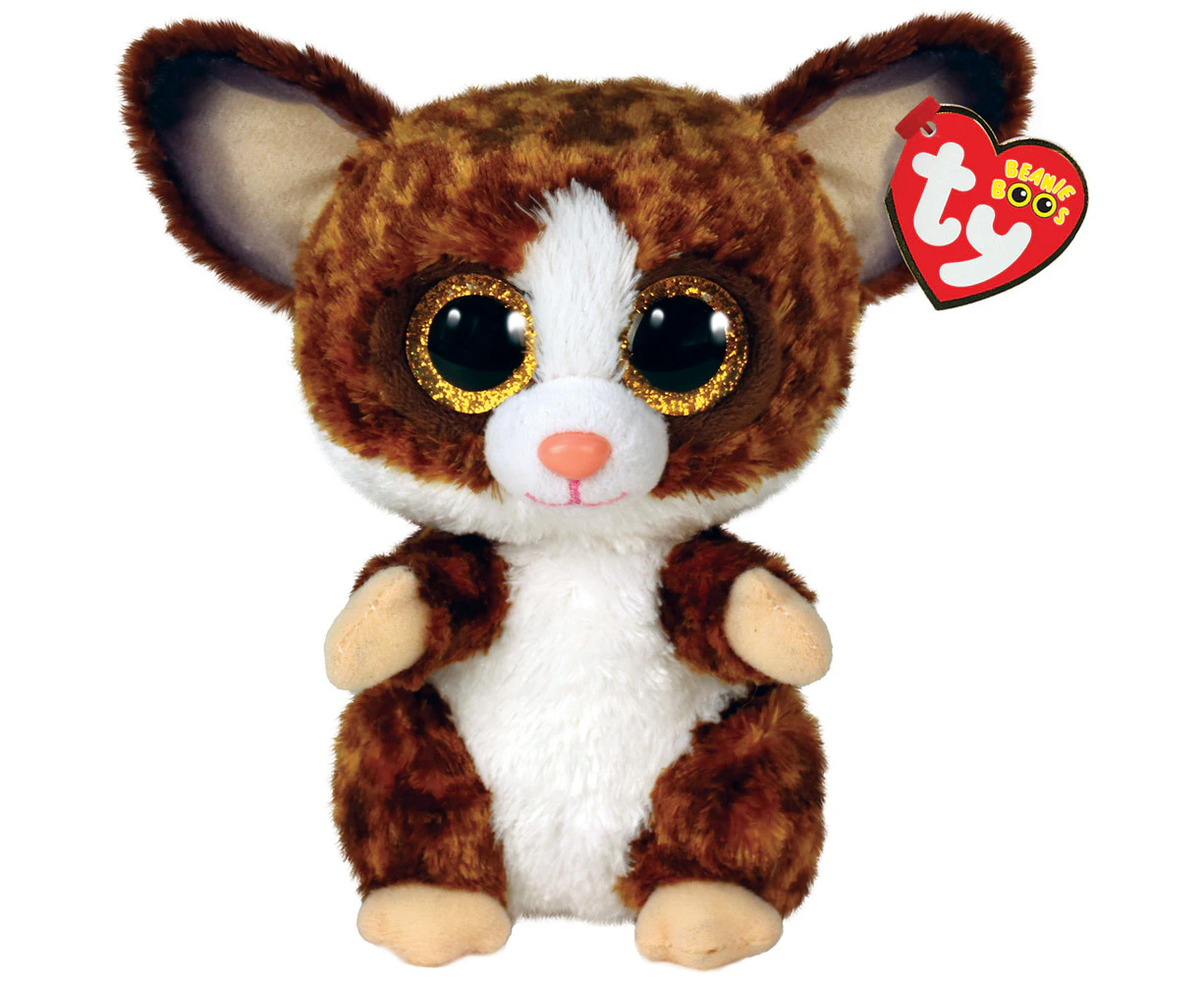 TY Beanie Boos Binky - Bush Baby Brown Medium Kids/Childrens Plush Toy 3y+