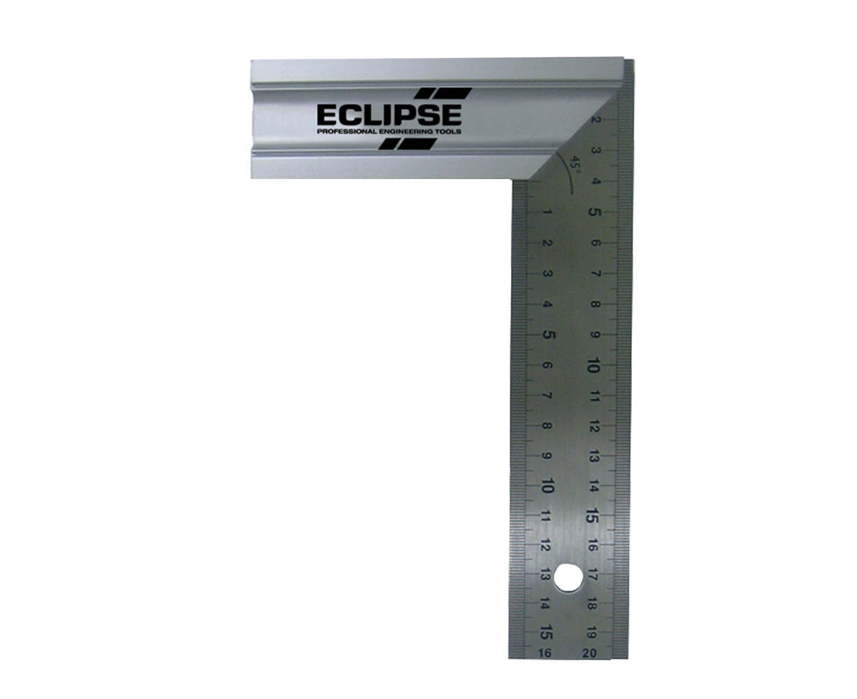 Spear & Jackson Professional Try & Mitre Square Measuring Ruler Tool 200mm SLV