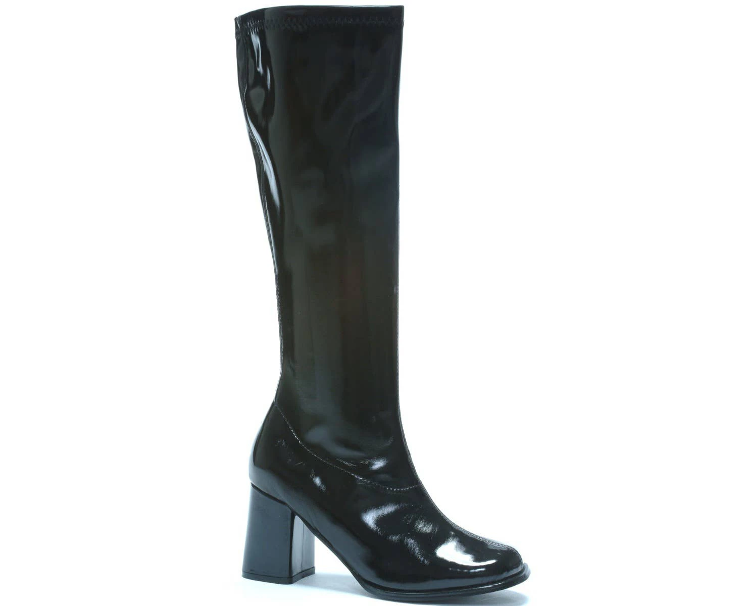 Go Go Womens 1960s Long Black Costume Boots