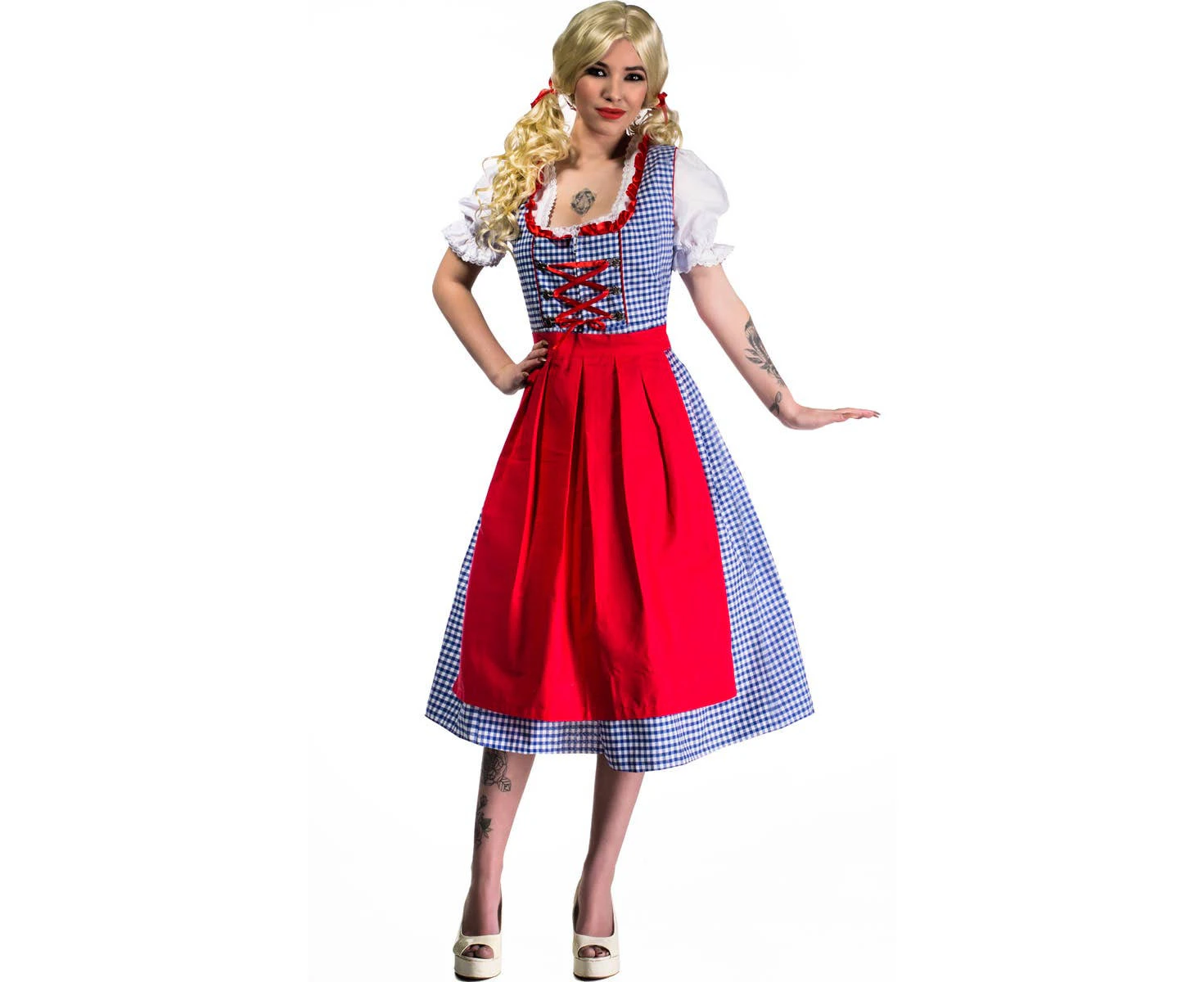 Hallo Helga Womens Deluxe Dirndl Oktoberfest Costume