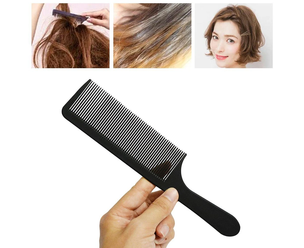 Black Hair Stylist Salon Carbon Combs Heat Resistant Hair Cutting Tool Cutting Comb Carbon Antistatic Comb