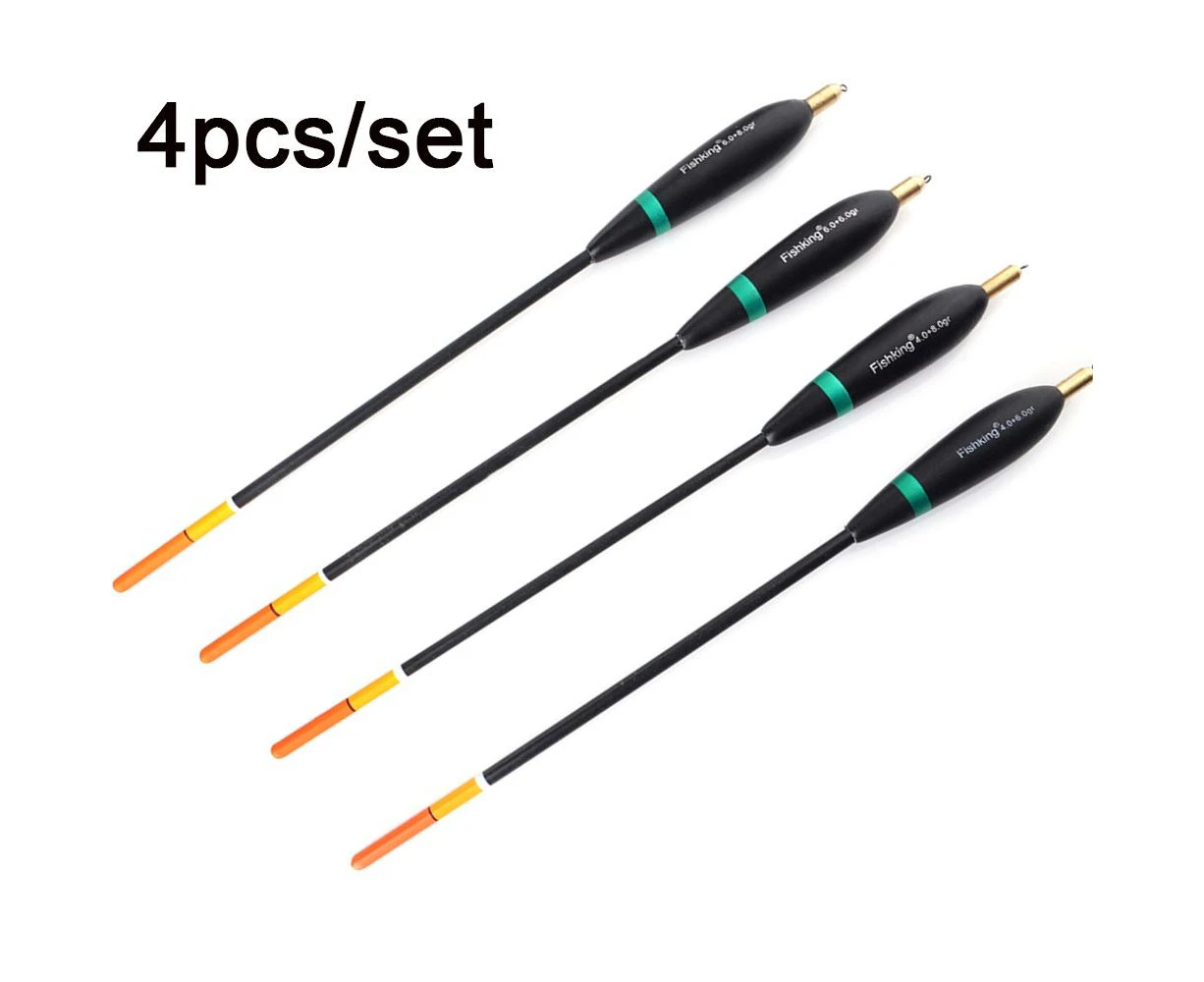 4pcs/lot Weight Tail Bobber Fishing Floats Paulownia Wood Fishing Floats 8g-10g 24cm-26cm Float Carp Fishing