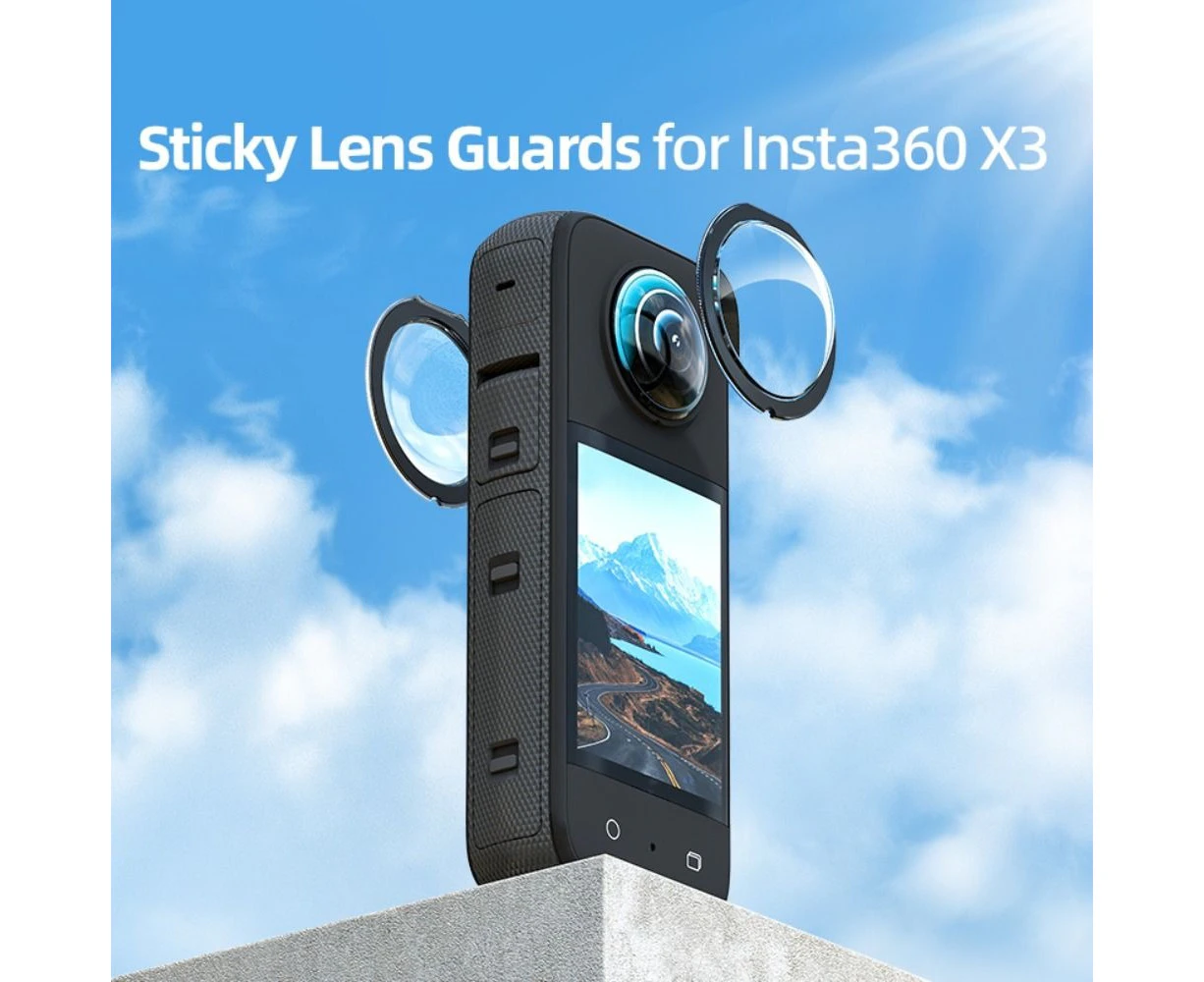 For Insta360 X3 Sticky Lens Guards Dual-Lens 360 Mod For Insta 360 X3 Protector Accessories New