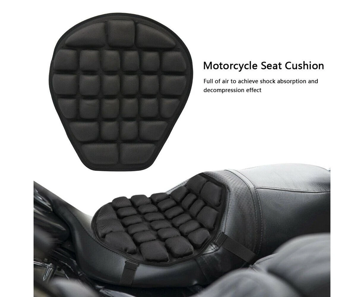 Motorcycle 3D Comfort Gel Seat Cushion Universal Air Motorbike Pillow Pad Cover