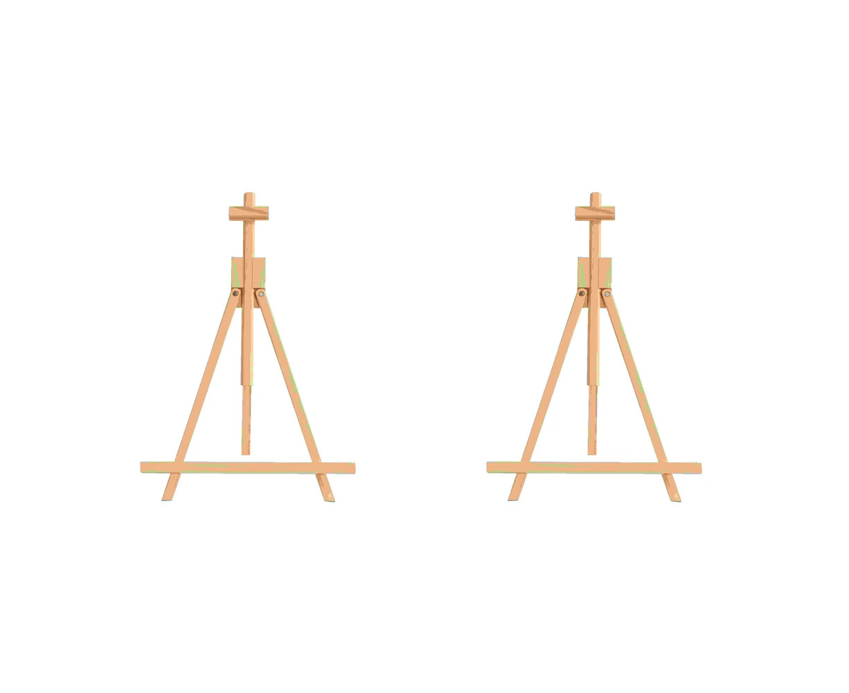 2x Jasart Academy Tabletop Display Easel Painting Canvas Display Stand 90cm NTRL