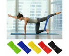 5pcs Resistance Latex Loop GYM Fitness Exercise Yoga Training Booty Band Elastic