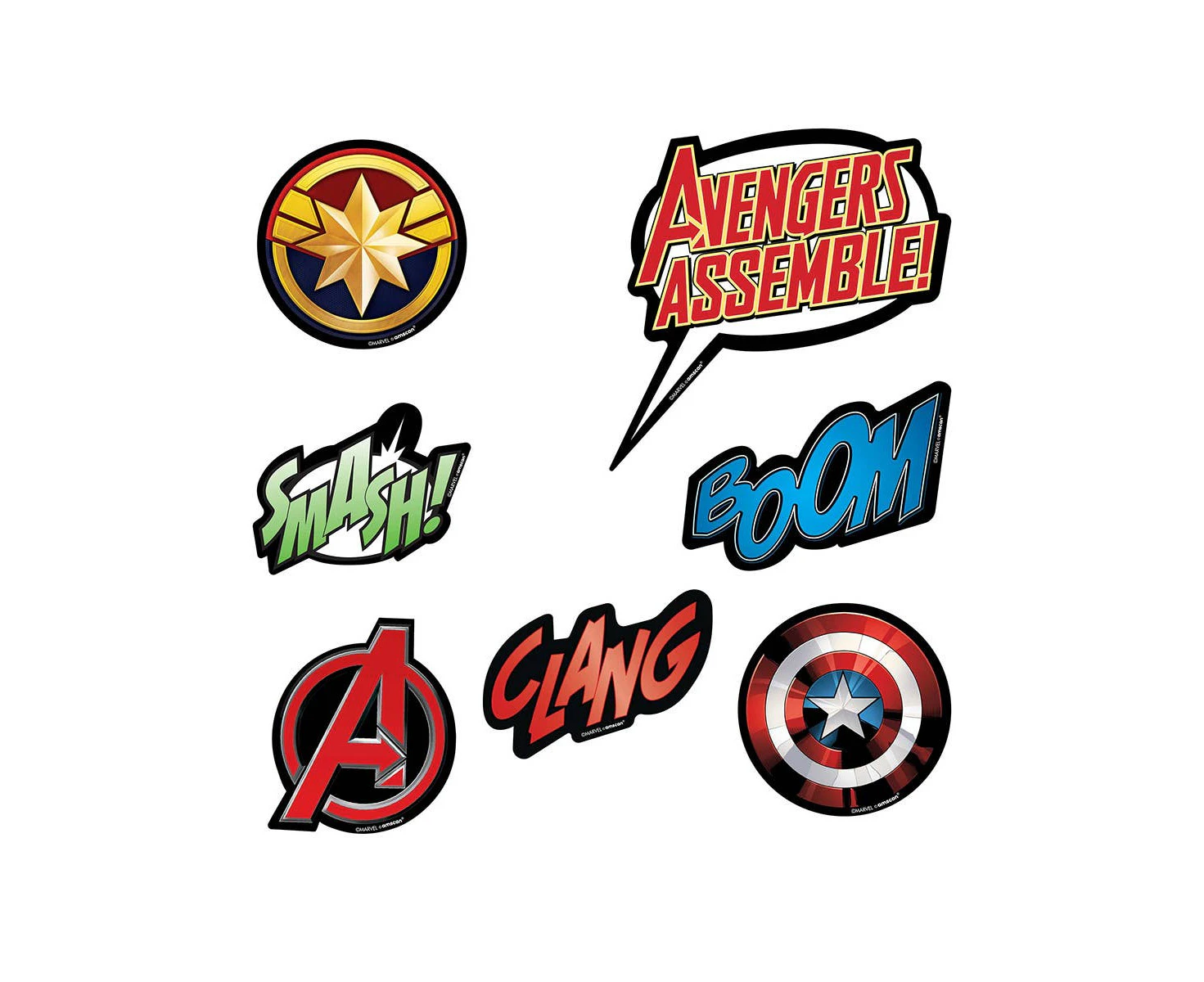 Marvel Avengers Powers Unite Sticker Pack - Genuine Amscan - New