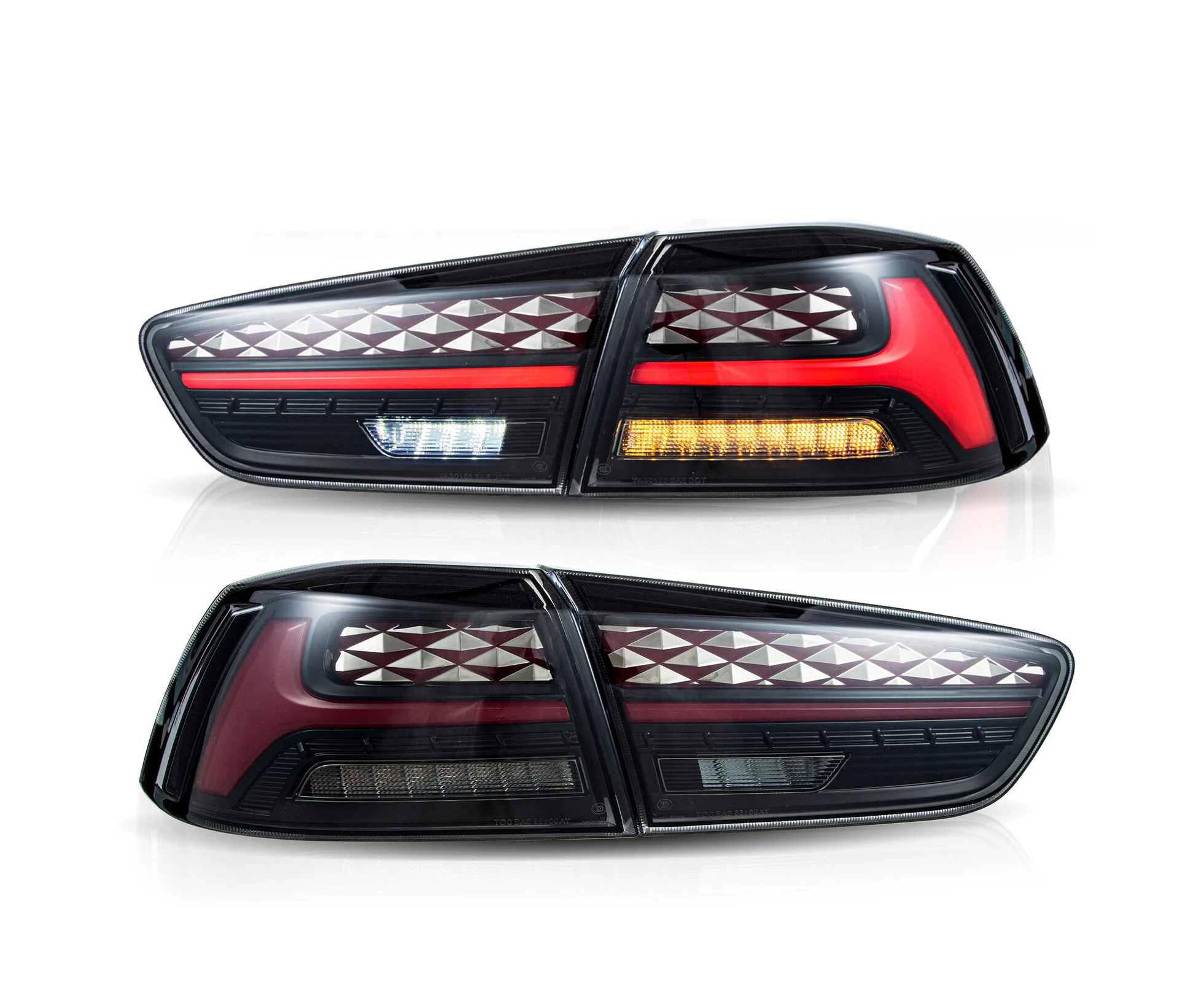 Smoked Tail Lights For Mitsubishi Lancer EVO X 2008-2020