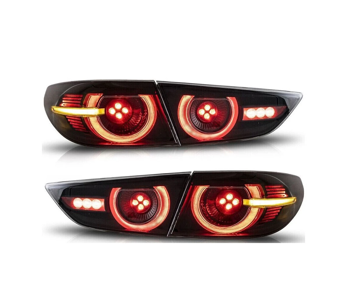 Smoked TailLights For 2014-2018 Mazda 3 sedan