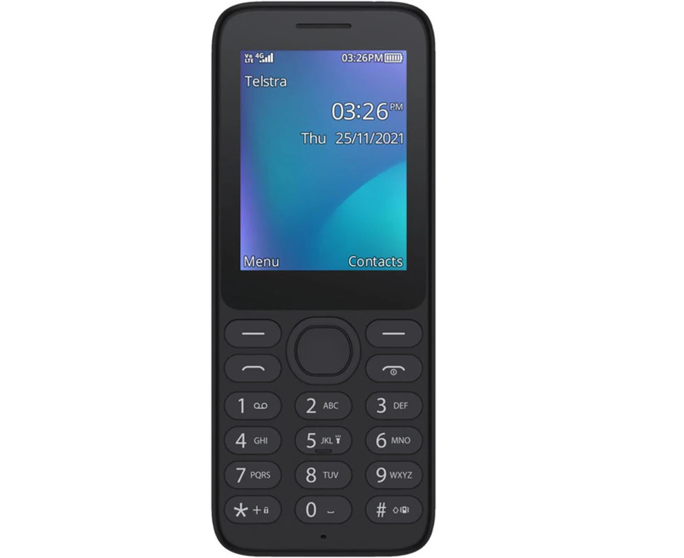 Telstra Lite 3 Prepaid Push Button Phone 4GX - Black