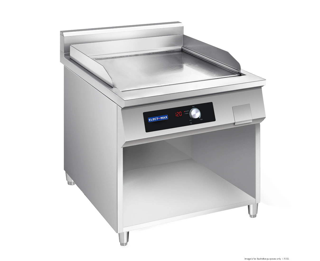 Electmax 700 Series Induction Griddle with Splashback  - Benchtop Electric Griddles (EGP7-800) - EGP7-800