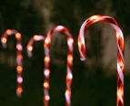 Stockholm Christmas Lights 4pcs 58CM LED Timer Candy Cane Stakes Outdoor Garden Path Decoration