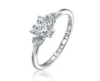 Genevive Heart 'I Love You' Promise Ring