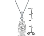 Genevive Pear Shaped Pendant Necklace