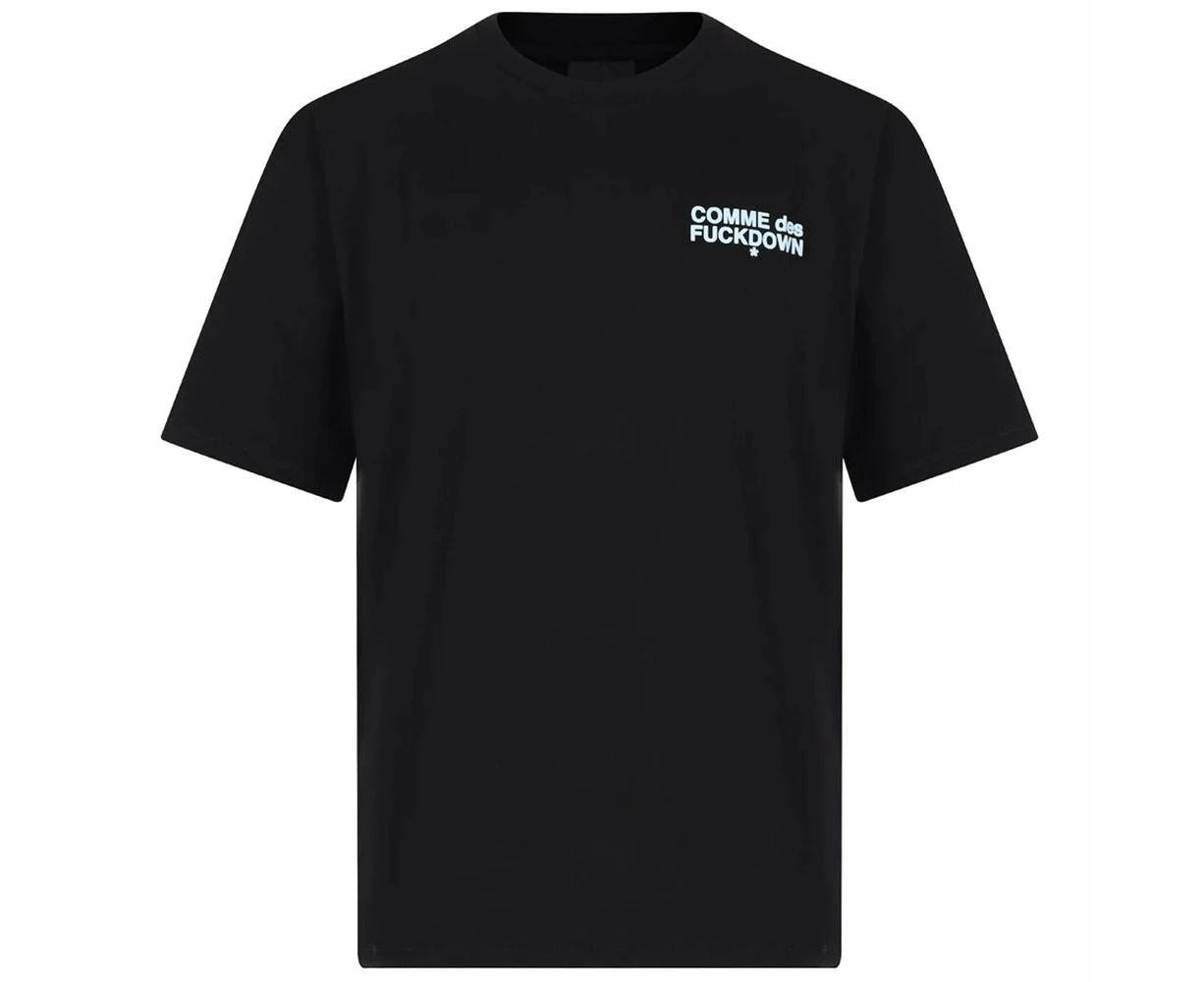 Comme Des Fuckdown Black Cotton T-Shirt - XL