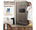 Sauna Steam Tent Foldable Steamer Heating Spa Box Portable Room Slimming Skin With Chair Remote Control Indoor