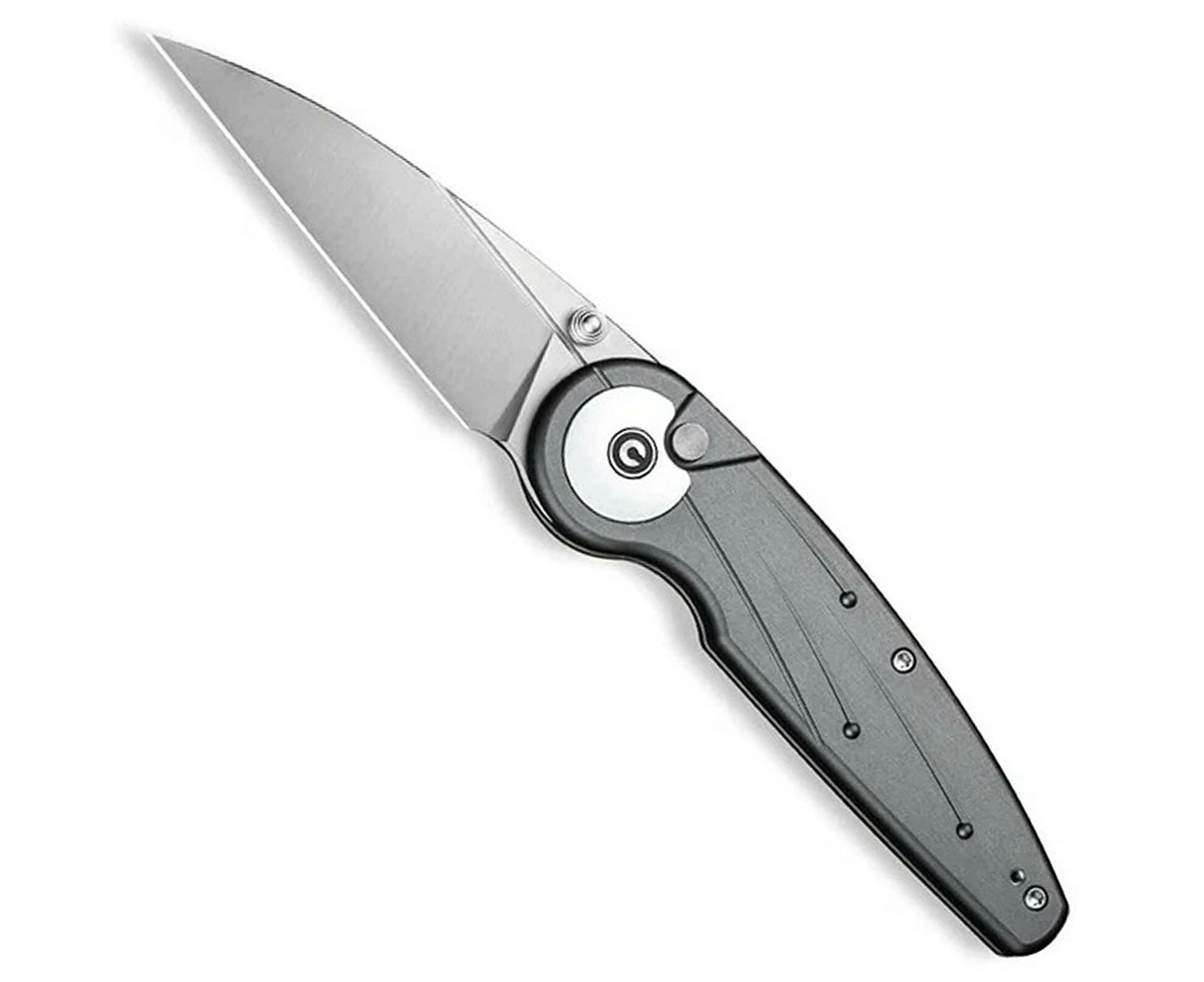 CIVIVI Starflare Button Lock Folding Knife | Grey / Satin