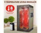 Sauna Steam Tent Foldable Steamer Heating Spa Box Portable Room Slimming Skin With Chair Remote Control Indoor