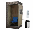 Sauna Steam Tent Foldable Steamer Heating Spa Box Portable Room Slimming Skin With Chair Remote Control Indoor