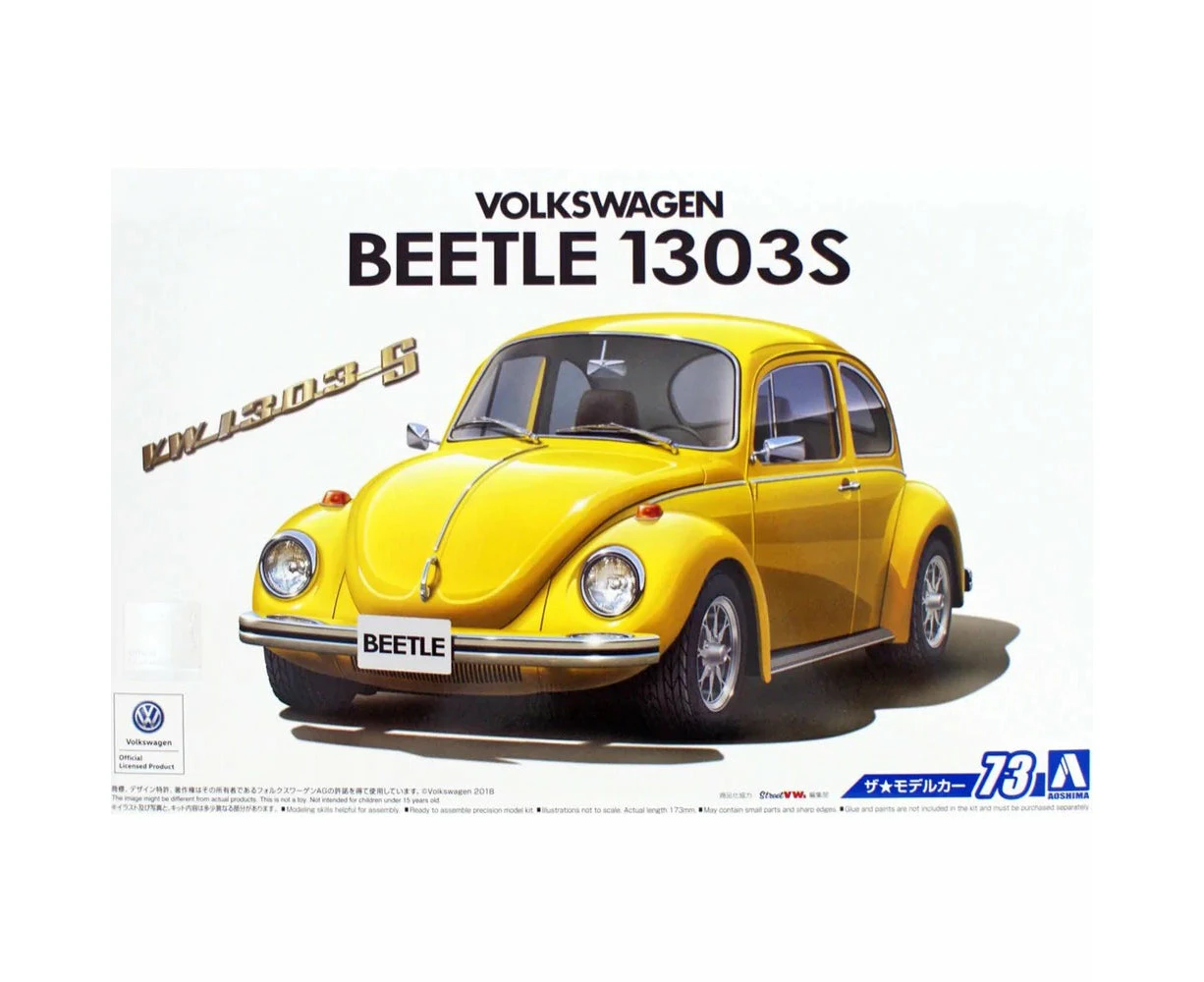 Aoshima 1/24 Volkswagen 13AD Beetle 1303S '73 Plastic Model Kit