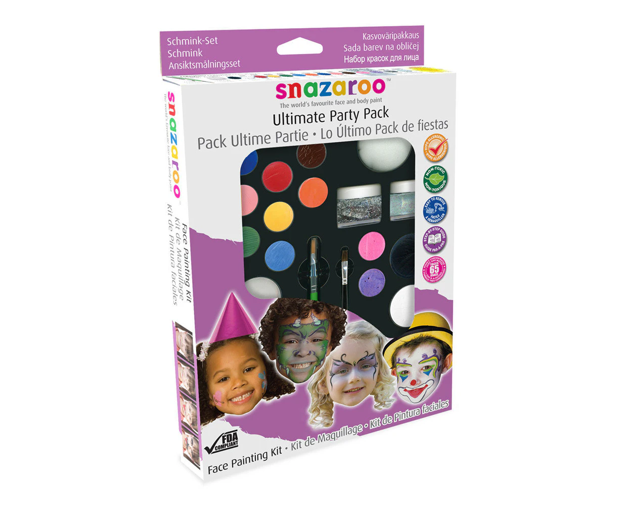 Snazaroo Ultimate Party Set Novelty Fun Face/Body Dress Up Painting Kit