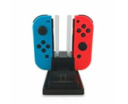 Chargers & Charging Docks 6 In 1 Charging Station For Nintendo Switch Joy Con Controllers And Pro Black