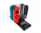 Chargers & Charging Docks 6 In 1 Charging Station For Nintendo Switch Joy Con Controllers And Pro Black