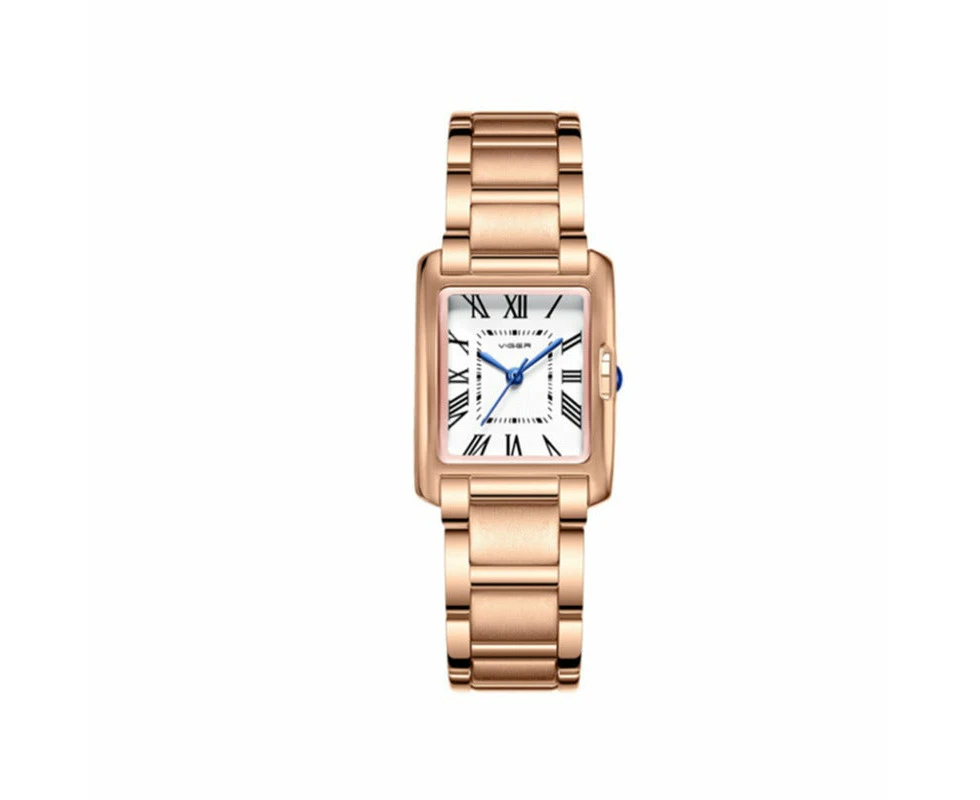 Watches L1058 H Fashion Simple Watch Female Leisure Waterproof Quartz Trend Steel Band Square