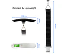 TODO 50Kg Portable Luggage Scale Lcd Display 10G Graduation Clip Belt Baggage Travel Bag