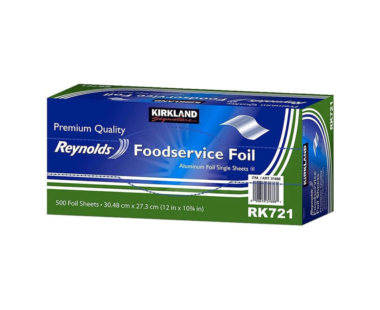 Kirkland Signature Reynolds Foodservice Aluminium Foil Sheets 500 Ct.