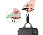 TODO 50Kg Portable Luggage Scale Lcd Display 10G Graduation Clip Belt Baggage Travel Bag