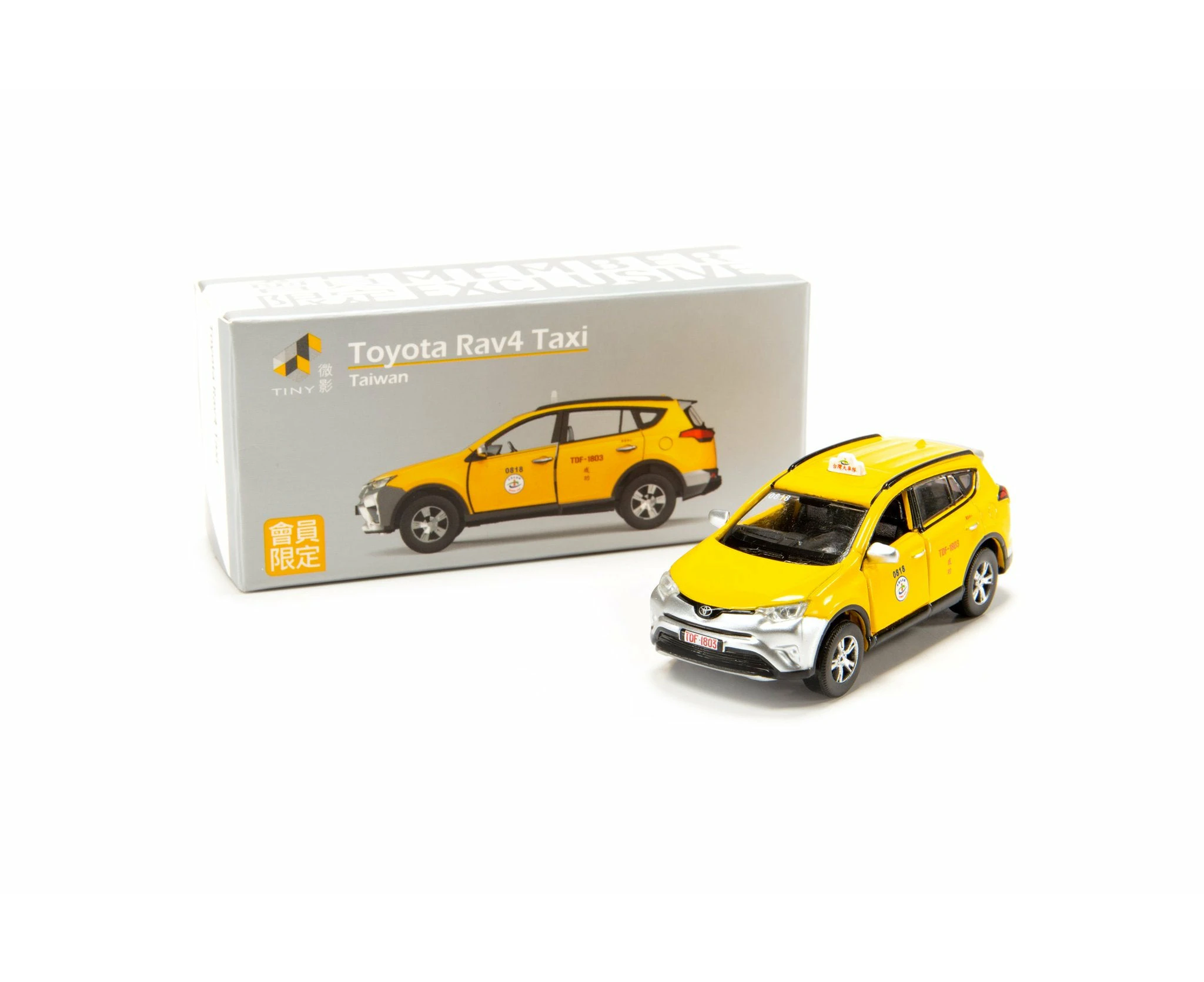 Tiny City Die Cast Model Car Toyota Rav4 Taxi Taiwan Tw (exclusive)