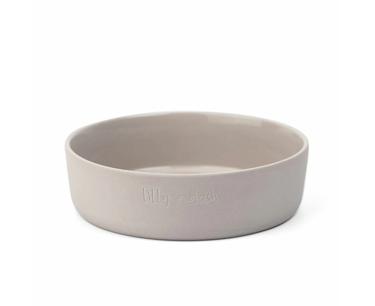 large pet bowl slate