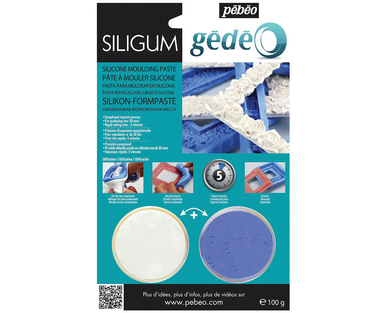 Pebeo Gedeo Siligum 100g Arts And Crafts Statue/Figure/Frame Molding Kit