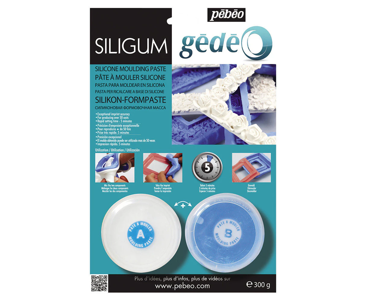 Pebeo Gedeo Siligum 300g Arts And Crafts Statue/Figure/Frame Molding Kit