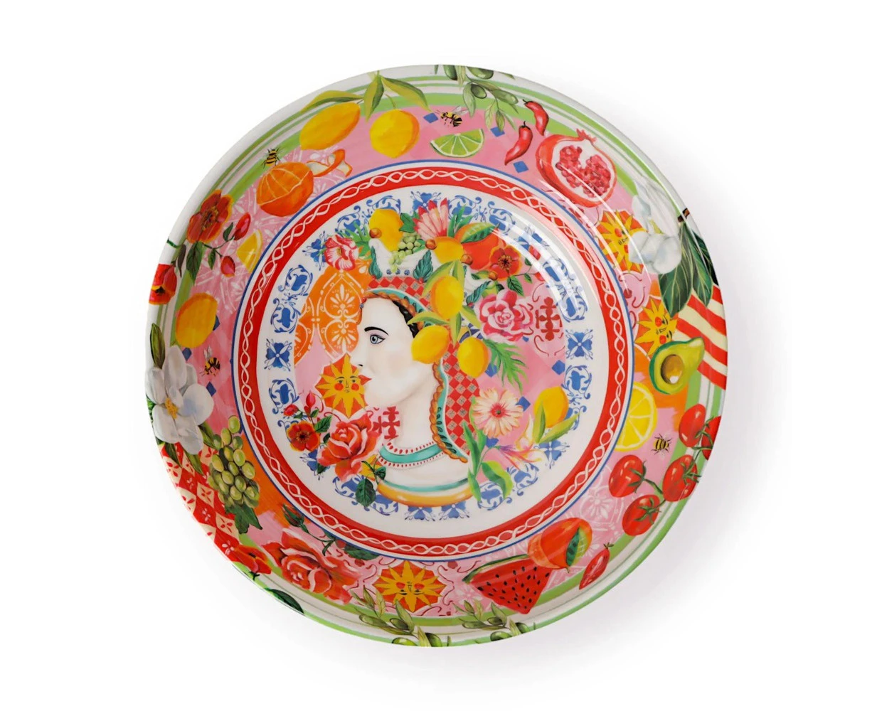 La La Land Italian Summer - Melamine Salad Bowl